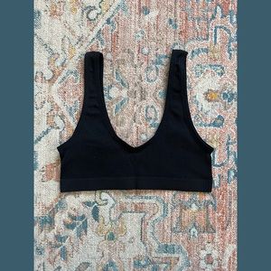 Black Colsie Ribbed Bralette